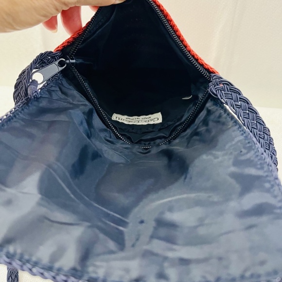 Carlos D'Santi Patriotic Woven Crossbody Red, White & Blue Bag July 4th America - Picture 6 of 9